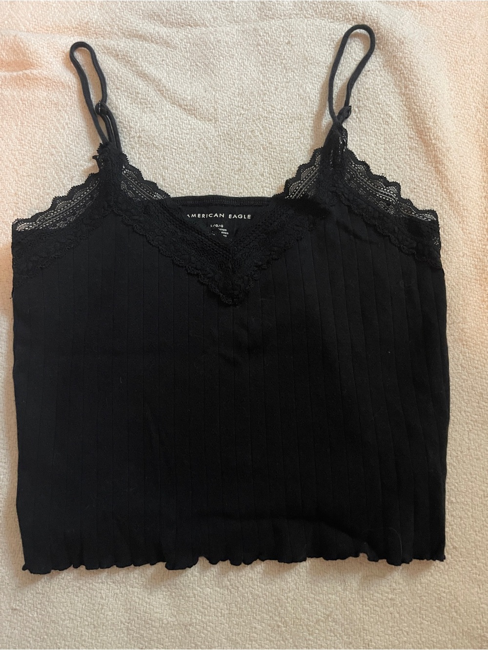 American Eagle Lace Pointelle Tank Top